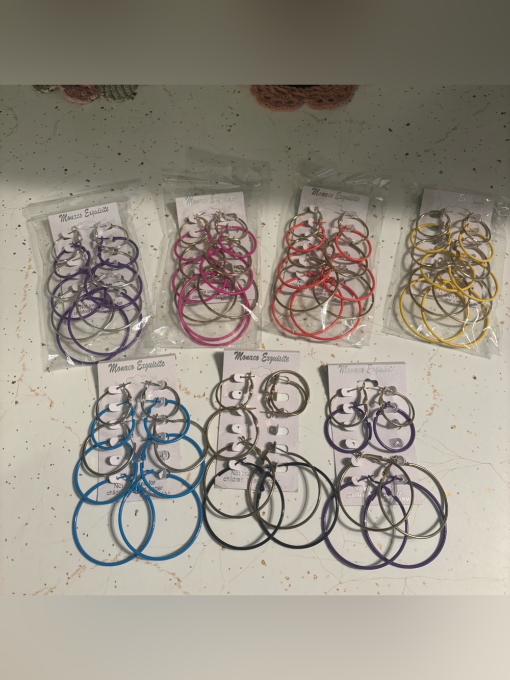 Hoop Earrings Multiple Colors New